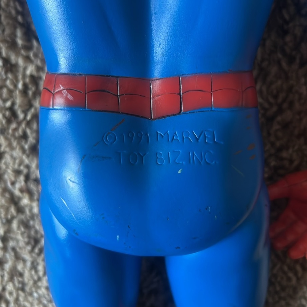 Marvel 14” Spider-Man Figure Super Size Heroes Toy Biz 1991 Spiderman Vintage - Picture 2 of 6